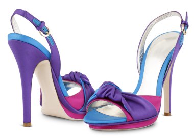 Colorful women shoes clipart