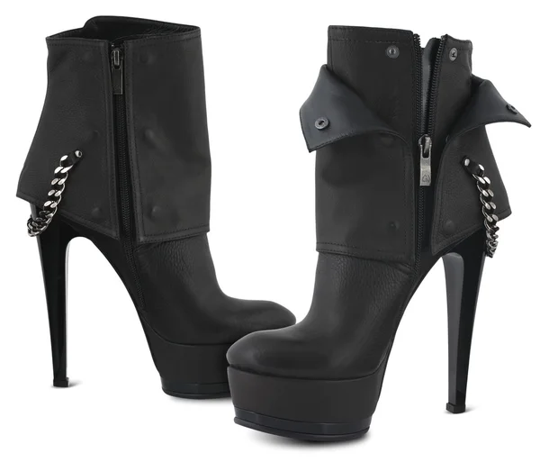 Autumn high heel female shoes — Stock Photo, Image