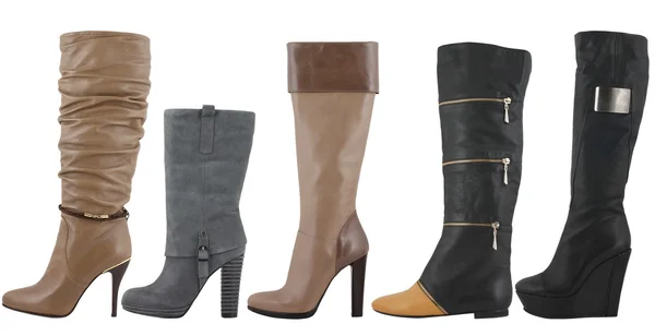 Ženské boot collection — Stock fotografie