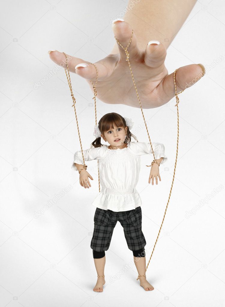 Child girl - puppet