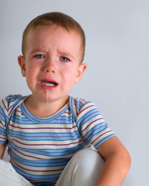 Crying boy clipart