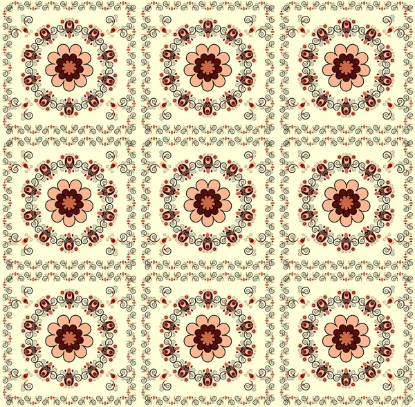 Motif avec texture sans couture fleur — Image vectorielle