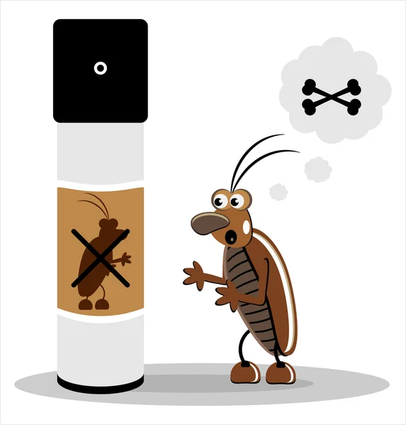 Bruin kakkerlak — Stockvector