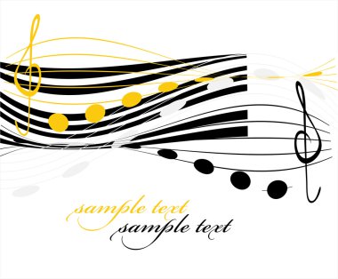 Background with music clipart