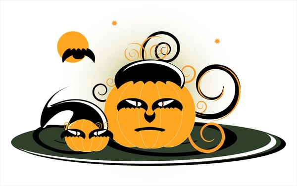 Citrouille dans le jour de l'Halloween — Image vectorielle