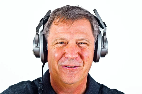 Man with headphones — Stock Photo, Image