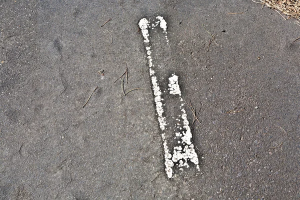 Textura vieja del camino del asfalto — Foto de Stock