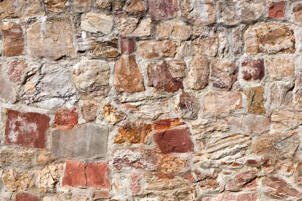 Alte mittelalterliche Steinmauer — Stockfoto
