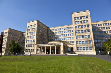 Famous IG farben house, former used as headquarter of the US Arm clipart