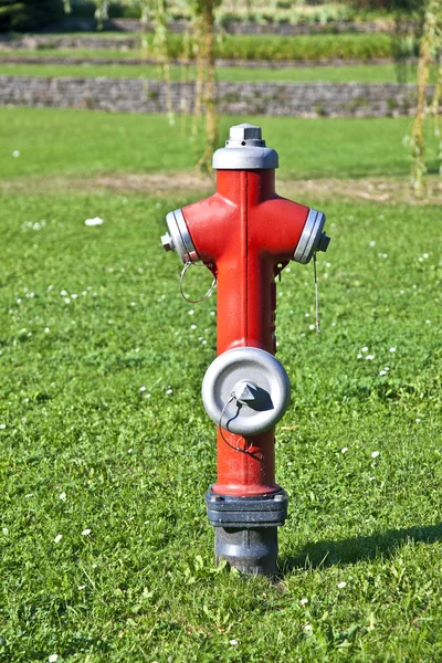 牧草地で消火栓 — ストック写真