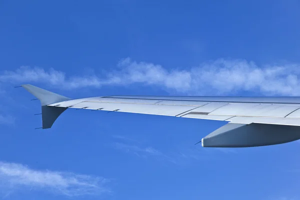 Részlet a repülőgép szárnyát — Stock Fotó