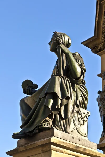 Estátua de Johannes Gutenberg, inventor da impressão de livros, Frankfu — Fotografia de Stock