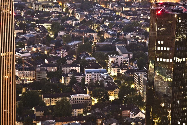 Frankfurt am Main à noite — Fotografia de Stock