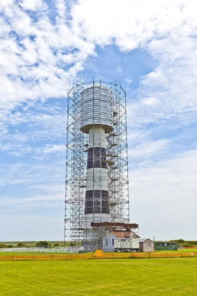 Bodie Island fyrtårn bliver renoveret - Stock-foto