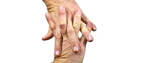 Händer som håller ihop — Stockfoto