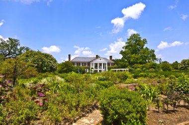 Old traditional farmhouse in South Carolina clipart