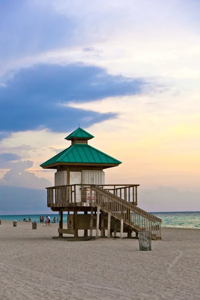 Por do sol em Sunny Islands, Miami — Fotografia de Stock