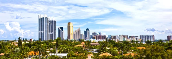 Panoramę miasta miami, na Florydzie. — Zdjęcie stockowe