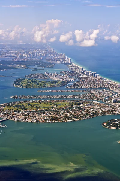 迈阿密海滩的空中 — 图库照片