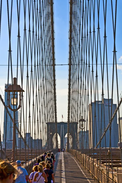 stock image Famous Brooklyn Bridge in New York
