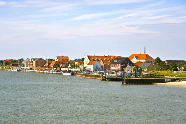 Città di Nordby sull'isola di Fano in Danimarca dal mare — Foto Stock