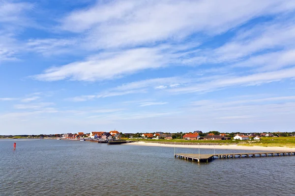 Місто Nordby на острові Fano в Данії від приморського — стокове фото