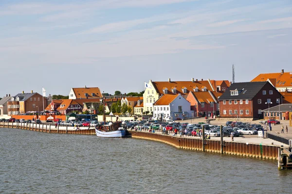 Ville de Nordby sur l'île de Fano au Danemark de bord de mer — Photo