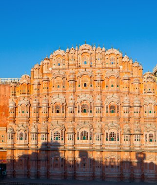 Hawa Mahal, rüzgarların saray, Jaipur, Rajasthan, Hindistan.