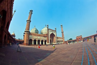 Jama Mescidi Camii, Eski Delhi, Hindistan.