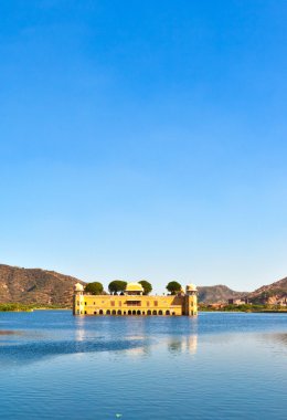 adam sagar Gölü su sarayda (jal mahal). Jaipur, rajasthan, ben