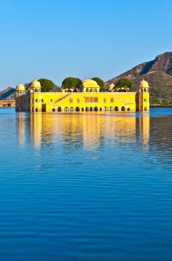 Water Palace (Jal Mahal) in Man Sagar Lake. Jaipur, Rajasthan, I clipart