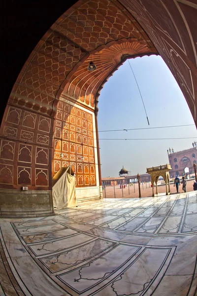 Jama Masjid Moschee, altes Delhi, Indien. — Stockfoto