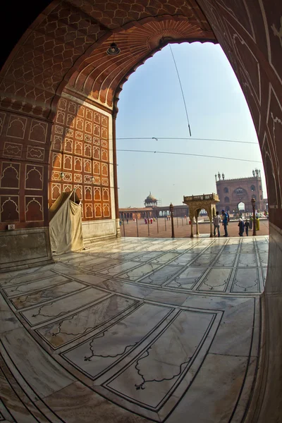 Jama Masjid mecset, régi Delhi, India. — Stock Fotó