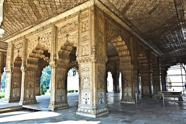 Marbre incrusté, colonnes et arcs, Salle d'audience privée ou D — Photo