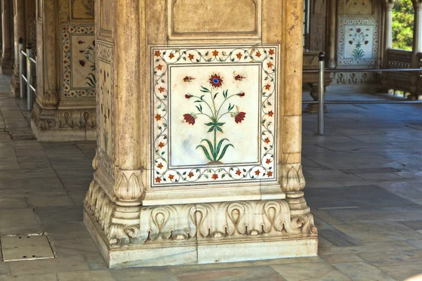 Inlaid marble, columns and arches, Hall of Private Audience or D — Stock Photo, Image