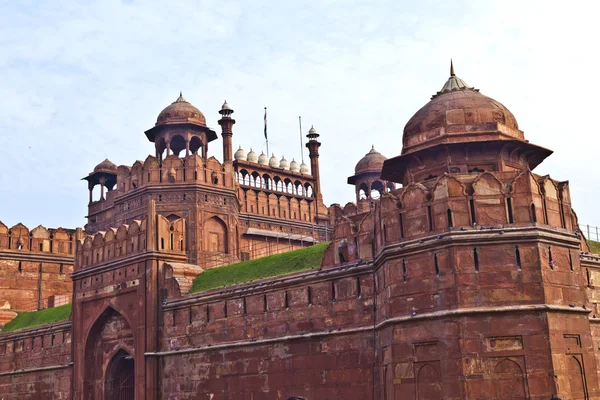 India, Delhi, the Red Fort, it was built by Shahjahan as the Del — Stock Photo, Image