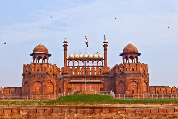 Hindistan, delhi, kırmızı kale, shahjahan del olarak tarafından inşa edilmiş — Stok fotoğraf