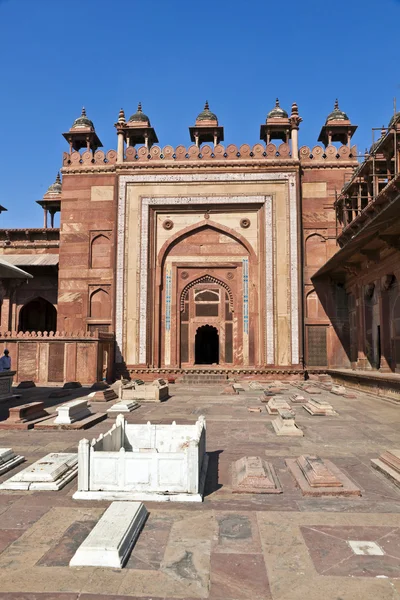 Jama Masjid em Fatehpur Sikri é uma mesquita em Agra, concluída em — Fotografia de Stock