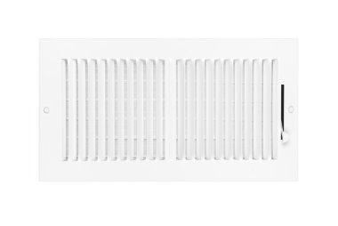 Air conditioning and heating vent on white clipart