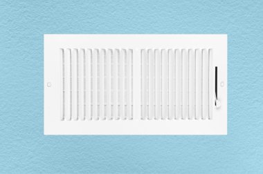 Air conditioning and heating vent on wall clipart