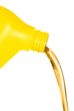 Oil flowing from container clipart