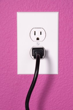 A 110 volt wall outlet clipart