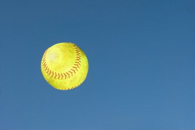 Green softball clipart