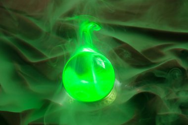 Green crystal ball clipart