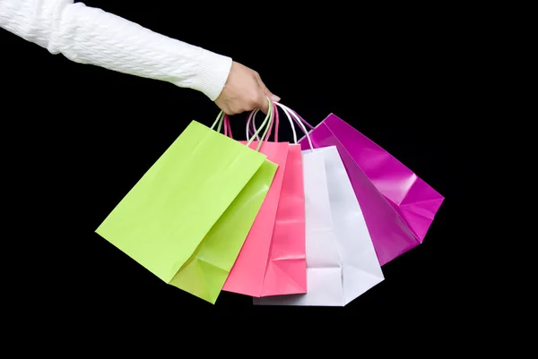 Variedade de sacos de compras — Fotografia de Stock