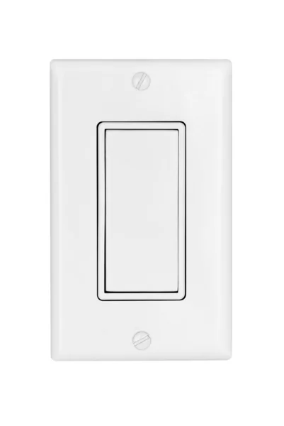 Interruptor de luz isolado no branco — Fotografia de Stock