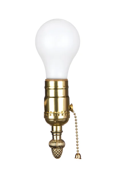Light bulb in socket — Stock Photo, Image