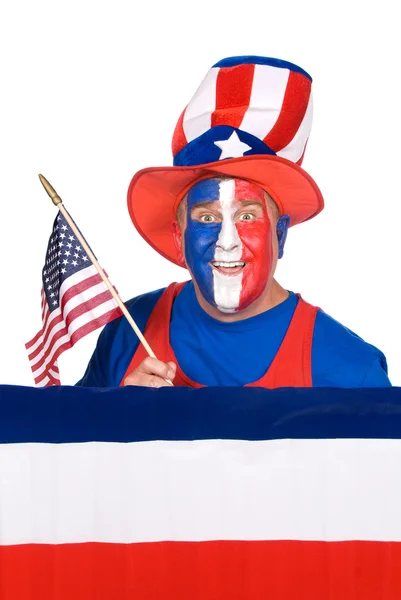 Człowiek patriotyczne — Zdjęcie stockowe