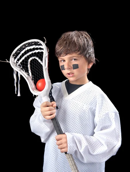 Child Lacrosse Player — Stock Photo, Image