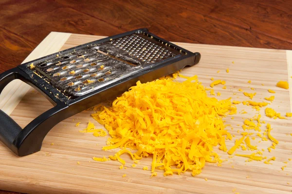 Freshly grated cheese — Stock Photo, Image